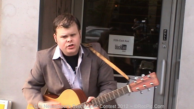 Derrick Thomas - Guitar & Vocals. Busking in City Newspaper's Best Busker Contest 2012 held on East Avenue Rochester, NY
