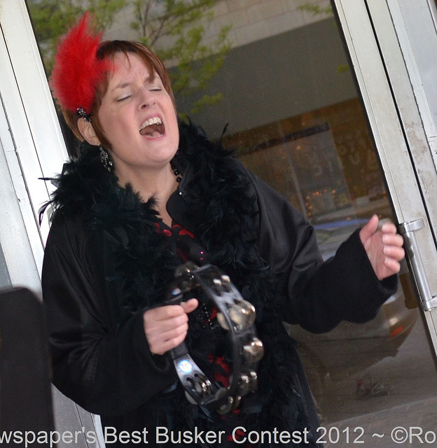 Divine Miss B - A capella in City Newspaper's Best Busker Contest 2012 held on East Avenue Rochester, NY