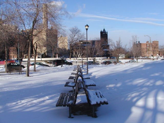 Picture Sunset Manhattan Square Prk Rochester NY February 20th 2003 POD winter Picture Of The Day view picture photo image picture pictures photos images