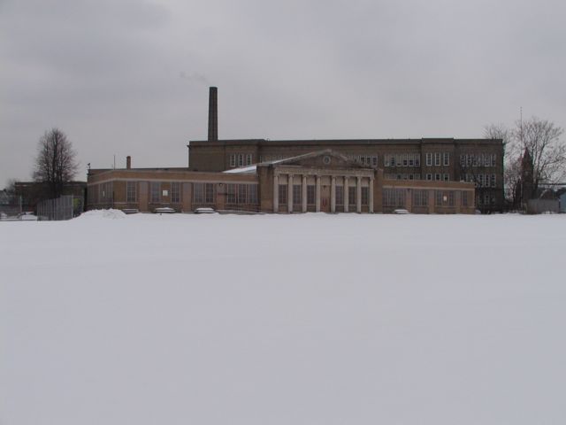 Picture The old Monroe High School, now Monroe Middle School with a blanket of snow covering the large lawn on the north side of the buildings. Rochester NY winter view. Rochester NY March 9th 2003 POD winter Picture Of The Day view picture photo image picture pictures photos images