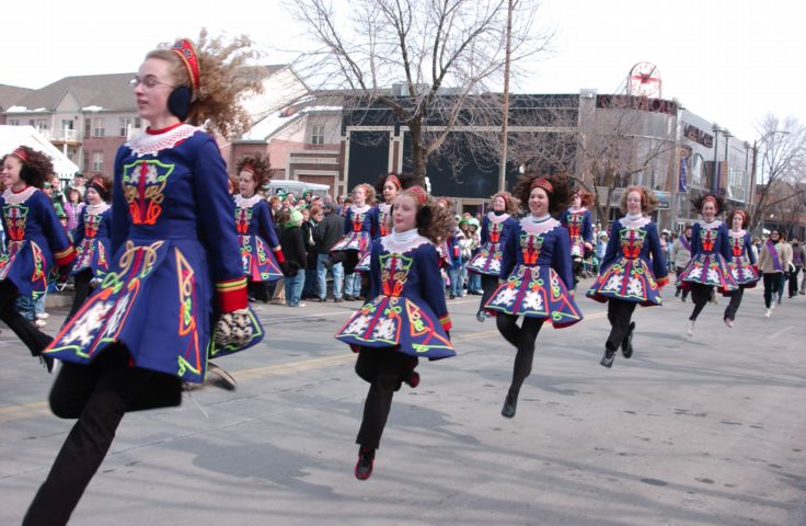 Picture - Girls From The Drumcliffe School of Irish Dance Airborne. From Satruday's St. Patrick's Day Parade  Mar 14th 2005 POD. - Rochester NY Picture Of The Day from RocPic.Com fall winter spring summer pictures photos images people buildings events concerts festivals photo image at new images daily Rochester New York Fall I Love NY I luv NY Rochester New York 2004 POD view picture photo image pictures photos images