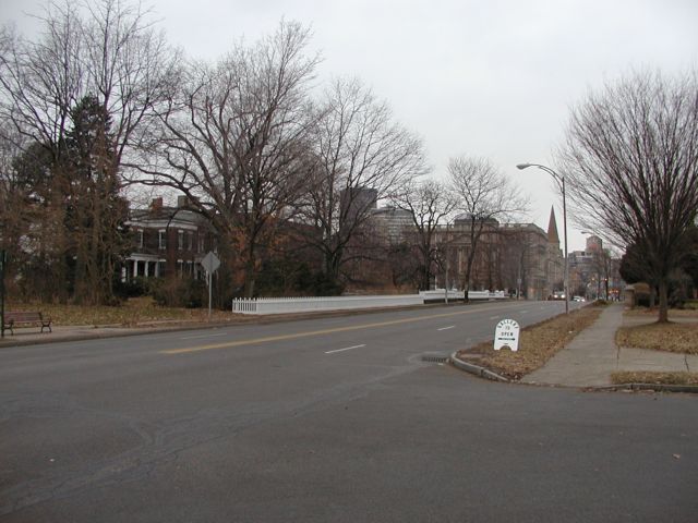 Picture East Ave as seen from Prince St looking towards downtown Rochester NY skyline. Rochester NY March 23rd 2003 POD spring Picture Of The Day view picture photo image picture pictures photos images