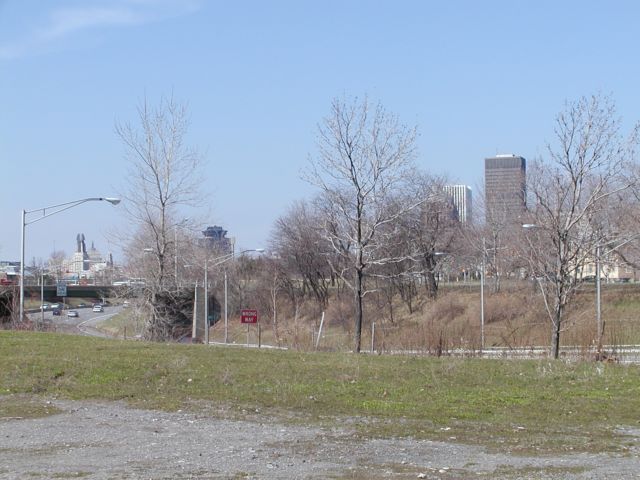 Picture Spring in view of the downtown Rochester NY skyline. Rochester NY New York March 29th 2003 POD spring Picture Of The Day view picture photo image picture pictures photos images