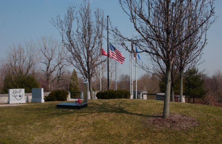 Picture - Vietnam Veterans Memorial Flag At Half Staff Apr 8th 2005 POD. - Rochester NY Picture Of The Day from RocPic.Com spring summer fall winter pictures photos images people buildings events concerts festivals photo image at new images daily Rochester New York Fall I Love NY I luv NY Rochester New York 2004 POD view picture photo image pictures photos images