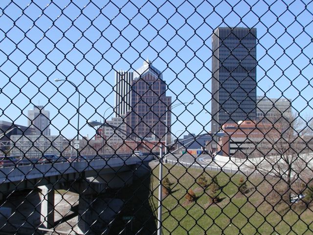 Picture Spring Daze Rochester New York Skyline Picture Of The Day lincoln Tower, Bausch and Lomb, Xerox, Frontier Communications, Rochester NY Midtown Plaza, Rochester NY Spring I Love NY I luv NY Rochester NY New York April 14th 2003 POD spring Picture Of The Day view picture photo image pictures photos images