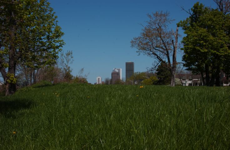 Picture Green Skyline. Fresh 11:42 a.m. May 6th 2004 POD. - Rochester NY Picture Of The Day from RocPic.Com spring summer fall winter pictures photos images people buildings events concerts festivals photo image at new images daily Rochester New York Fall I Love NY I luv NY Rochester New York Jan 2004 POD Winter view picture photo image pictures photos images