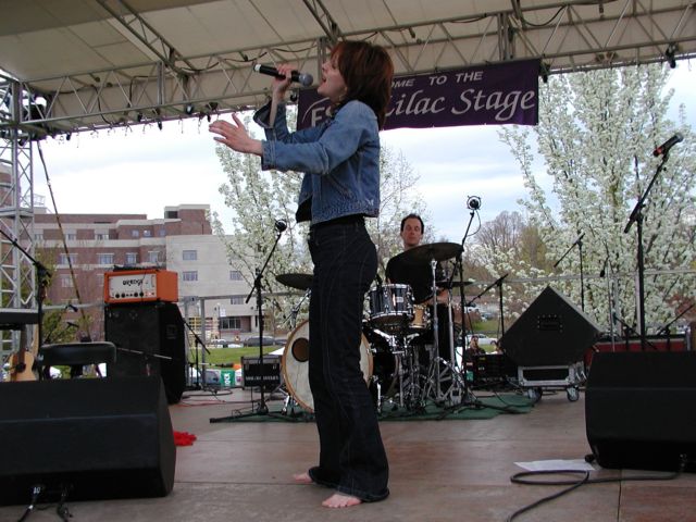 Picture Sarah Slean - WBER Open Lilac Fest 2003. Rochester New York Picture Of The Day from DigitalSter.Com & RocPic.Com spring summer fall winter pictures photos images people buildings events concerts festivals photo image at digitalster.com new images daily 2003 Rochester New York Spring I Love NY I luv NY Rochester New York May 10th 2003 POD spring view picture photo image pictures photos images