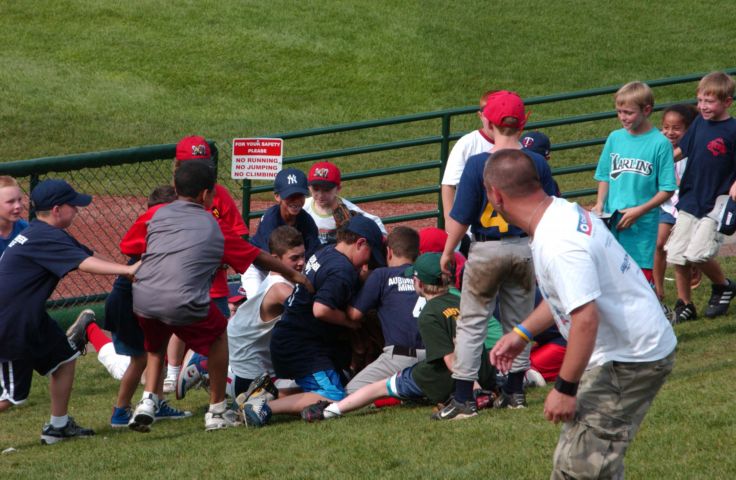 Picture - I've been to 13 Rochester Red Wings Baseball Games This Season, With 14 Adults And 13 Kids. Two Games Were Double Headers, And I'm Holding 4 Rain Checks, So I Am On A Pace To See At Least 19 Games This Season With A Shot At 40 Or More. That Means I Will Also Be Visiting With About 100 Friends And Family Members, Those Are My Game Stats.  Win Or Lose It Is Always Entertaining To Watch The Fans Scramble For The Numerous Foul Balls That Come Our Way. 24 Hour Fresh 4:33 PM. June 13th 2005 POD. June 13th 2005 POD. - Rochester NY Picture Of The Day from RocPic.Com spring summer fall winter pictures photos images people buildings events concerts festivals photo image at new images daily Rochester New York Fall I Love NY I luv NY Rochester New York 2005 POD view picture photo image pictures photos images