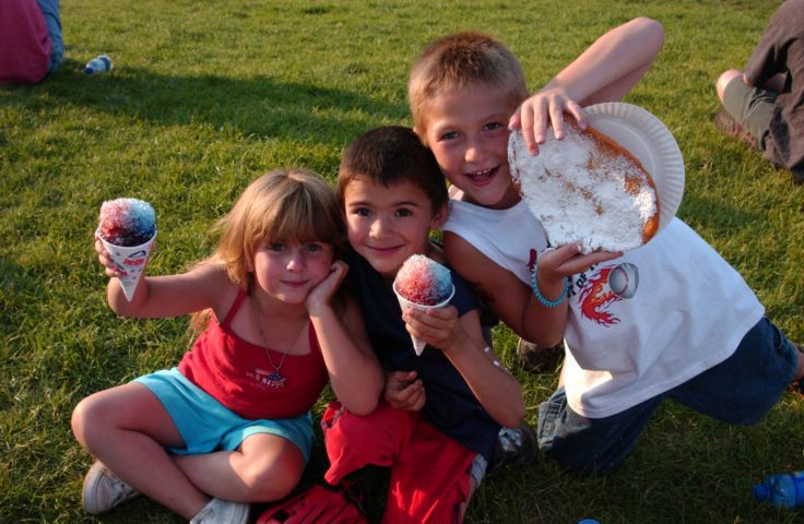 Picture - Two Of My Nephews And A Classmate Enjoying Their Summer Vacation At A Red Wings Game Jul 4th 2005 POD - Rochester NY Picture Of The Day from RocPic.Com spring summer fall winter pictures photos images people buildings events concerts festivals photo image at new images daily Rochester New York Fall I Love NY I luv NY Rochester New York 2005 POD view picture photo image pictures photos images