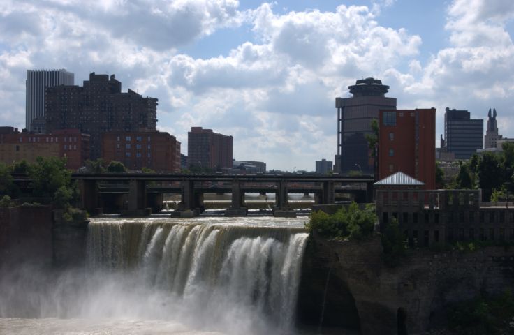 Picture - Fresh Noon Today. High Falls Rochester NY Skyline. - Rochester NY Picture Of The Day from RocPic.Com summer fall winter spring pictures photos images people buildings events concerts festivals photo image at digitalster.com new images daily 2003 Rochester New York Summer I Love NY I luv NY Rochester New York Sep 6th 2003 POD summer view picture photo image pictures photos images