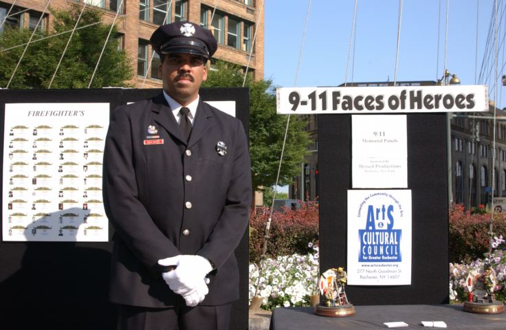 Picture - Patriots Day 9-11 Faces Of Heroes Liberty Pole Rochester NY 