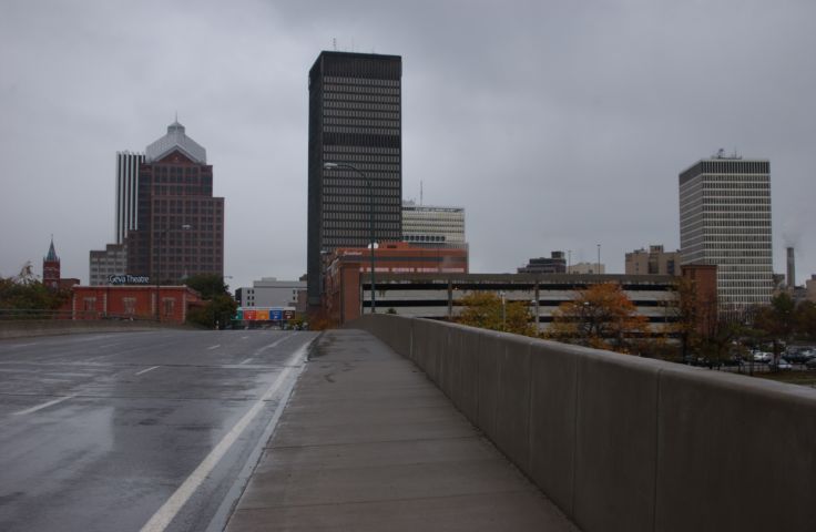 Picture - Fresh 9:30 AM Rain Rochester NY Skyline Clinton Ave South - Rochester NY Picture Of The Day from RocPic.Com fall winter spring summer pictures photos images people buildings events concerts festivals photo image at rocpic.com new images daily 2003 Rochester New York Summer I Love NY I luv NY Rochester New York Oct 2003 POD fall view picture photo image pictures photos images
