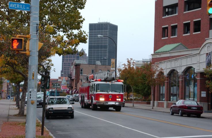 Picture Rochester Fire Department Truck On Monroe Ave. Rochester NY Oct 23rd 2004 POD. - Rochester NY Picture Of The Day from RocPic.Com summer fall winter spring pictures photos images people buildings events concerts festivals photo image at new images daily Rochester New York Fall I Love NY I luv NY Rochester New York 2004 POD view picture photo image pictures photos images