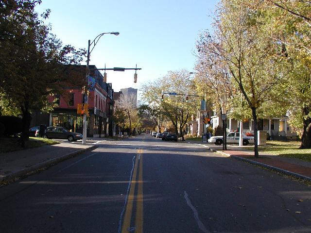 Rochester NY New York Picture Of The Day November 12th 2002 Park Ave. and Meigs St. intersection Fall Leaves Photo Photos Pictures Image Images