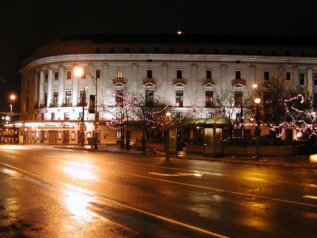 Rochester NY New York December 17th 2002 POD The Eastman Theatre At Night Time Rochester NY Picture Of The Day Photo Photos Pictures Image Images