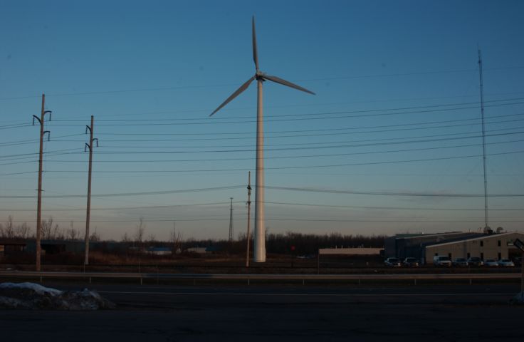 Picture - Wind Turbine, Route 104, Ontario, New York. Fresh 8:30 AM - Rochester NY Picture Of The Day from RocPic.Com winter spring summer fall pictures photos images people buildings events concerts festivals photo image at new images daily Rochester New York Fall I Love NY I luv NY Rochester New York Dec 2003 POD fall view picture photo image pictures photos images