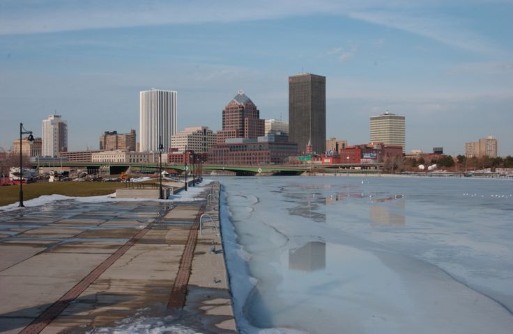 Picture We're melting! Genesee River Rochester NY Skyline. 24 hour fresh 4:07 PM. Mar 1st 2004 POD. - Rochester NY Picture Of The Day from RocPic.Com winter spring summer fall pictures photos images people buildings events concerts festivals photo image at new images daily Rochester New York Fall I Love NY I luv NY Rochester New York Jan 2004 POD Winter view picture photo image pictures photos images