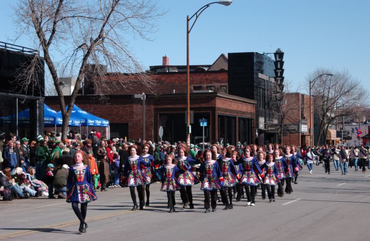 Picture Saint Patricks Day Parade Rochester NY. One of the many Irish Dance Groups at yesterday's parade, dancing on East Ave. 24 hour fresh 1:53 PM. Mar 14th 2004 POD. - Rochester NY Picture Of The Day from RocPic.Com winter spring summer fall pictures photos images people buildings events concerts festivals photo image at new images daily Rochester New York Fall I Love NY I luv NY Rochester New York Jan 2004 POD Winter view picture photo image pictures photos images