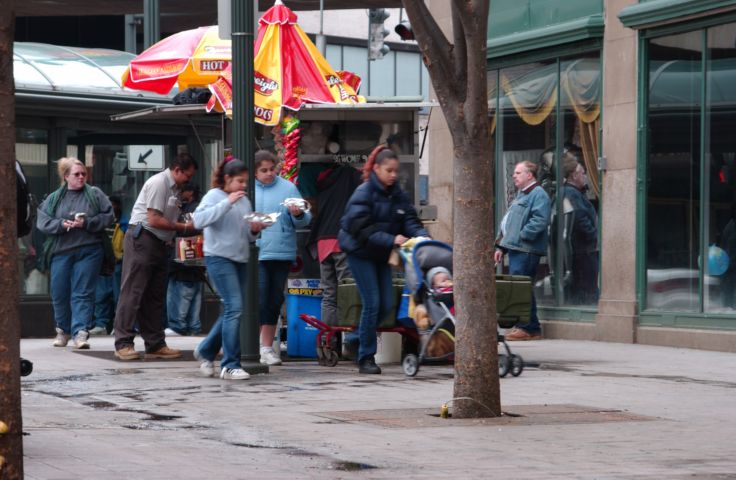 Picture Warm weather lunch at the hot dog cart in the shadow of the Liberty Pole. Fresh 11:54 AM. Mar 26th 2004 POD.  - Rochester NY Picture Of The Day from RocPic.Com winter spring summer fall pictures photos images people buildings events concerts festivals photo image at new images daily Rochester New York Fall I Love NY I luv NY Rochester New York Jan 2004 POD Winter view picture photo image pictures photos images