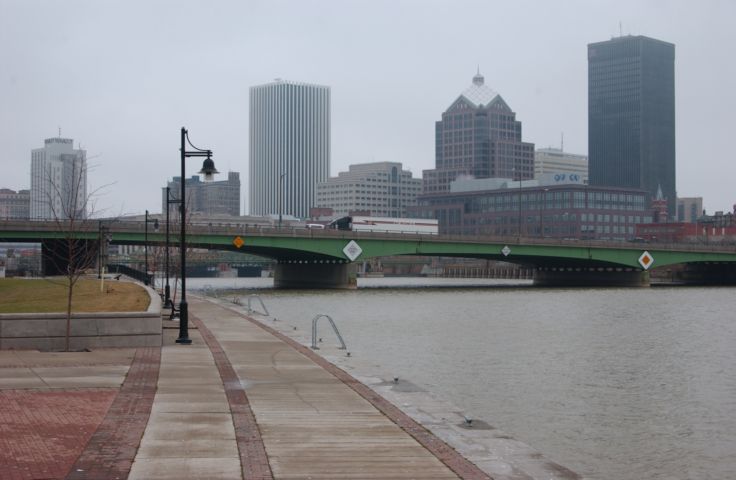 Picture Foggy Rochester NY Skyline. Fresh 12:01 PM Apr 1st 2004 POD. - Rochester NY Picture Of The Day from RocPic.Com winter spring summer fall pictures photos images people buildings events concerts festivals photo image at new images daily Rochester New York Fall I Love NY I luv NY Rochester New York Jan 2004 POD Winter view picture photo image pictures photos images